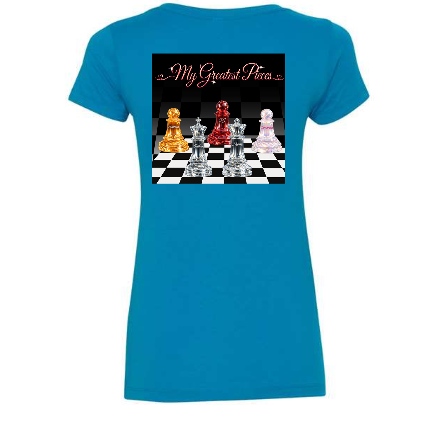 My Greatest Pieces – Personalized Family Chess Shirt
