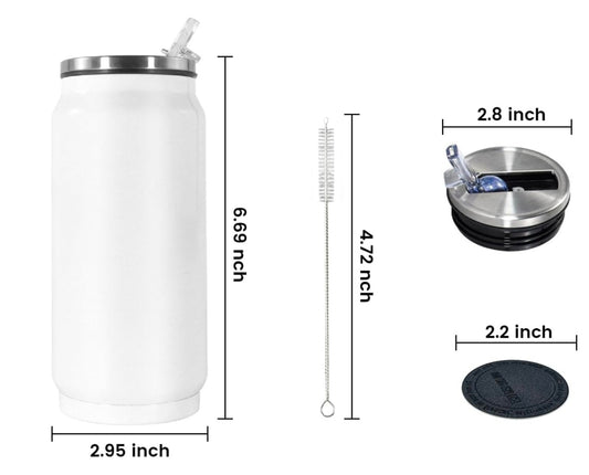 Kids Rainbow Pony Sippy Cup – 12oz Stainless Steel Spill-Proof Tumbler with Straw