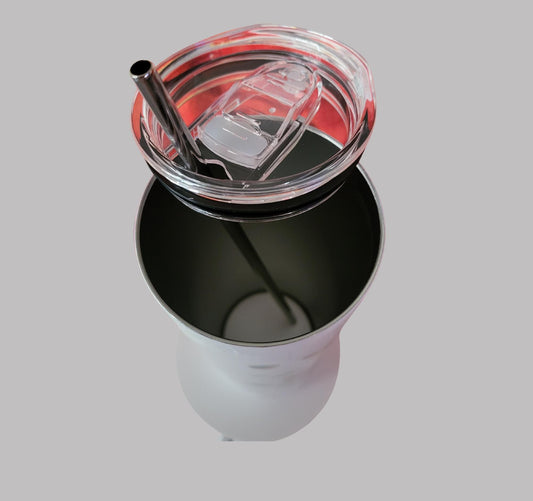 Personalized Tumbler anime holding San Francisco 49ers logo, Insulated Tumbler, 20oz Stainless Steel Travel Cup, Anime Character Design