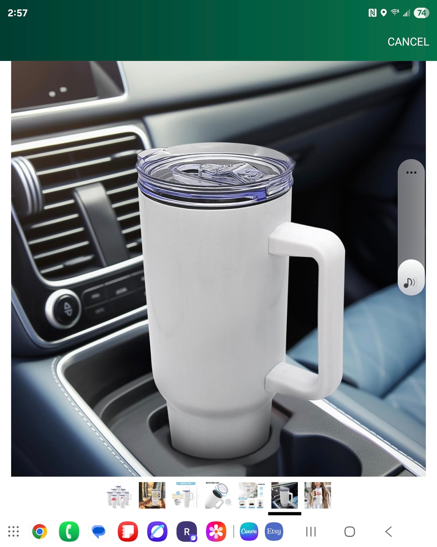 Naughty or Nice Holiday Insulated Tumbler (With Handle)