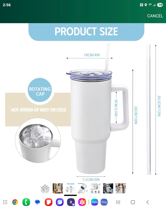 Naughty or Nice Holiday Insulated Tumbler (With Handle)