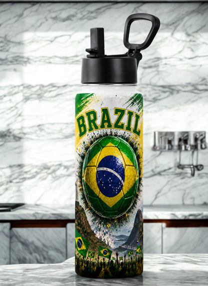 Soccer 2026 Stainless Steel Water Bottle – Patriotic Sports Bottle