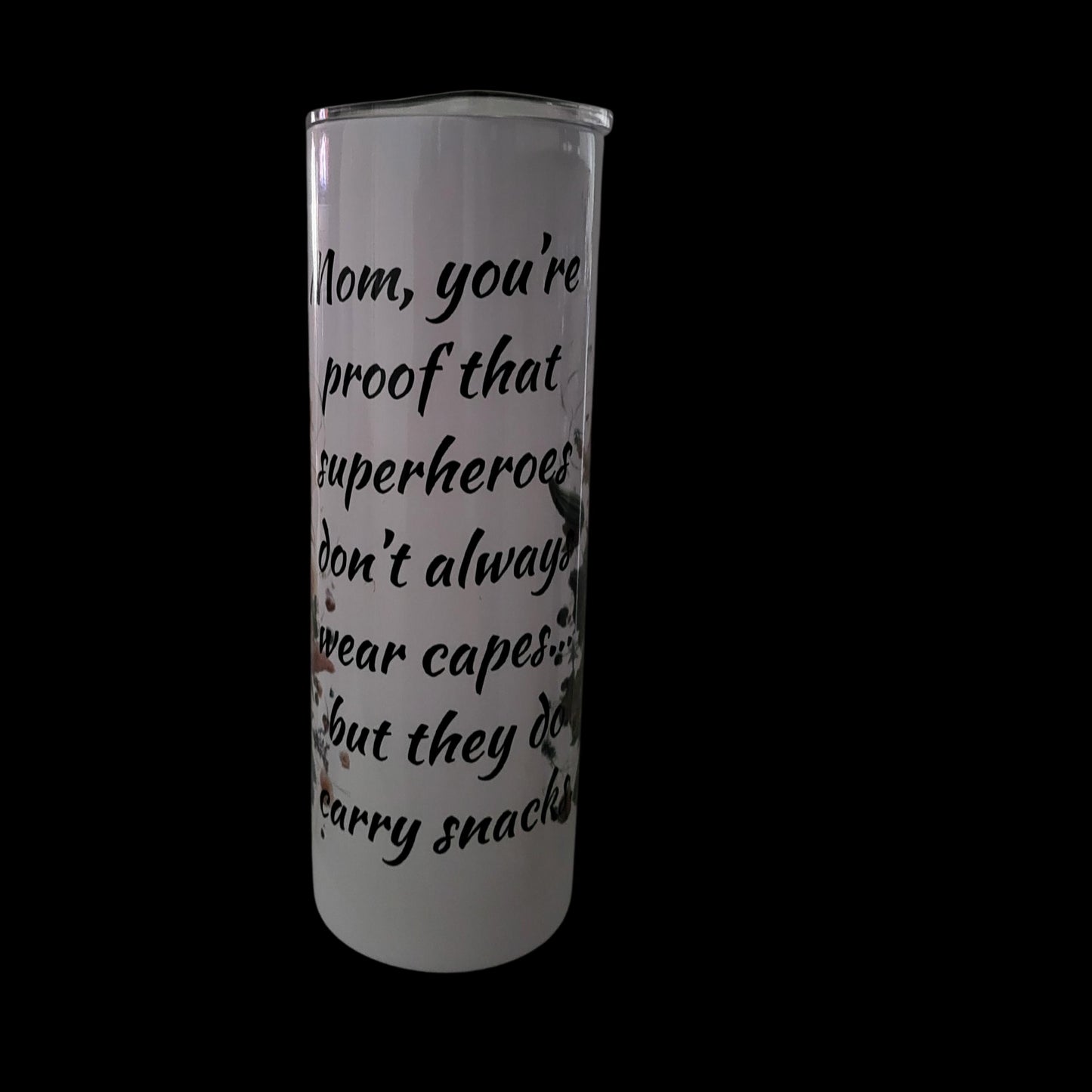 Mother's Day Floral Stainless Steel Tumbler 20oz | Skinny Insulated Cup l Travel Mug | Gift for Her | Hot & Cold Drink Cup, Mother's day