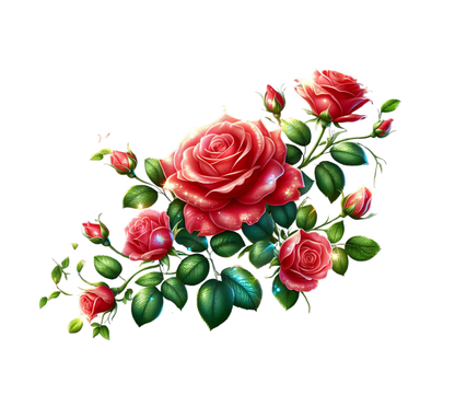 Floral Rose Design | Gift for Her | 20 oz Tumbler with Handle |