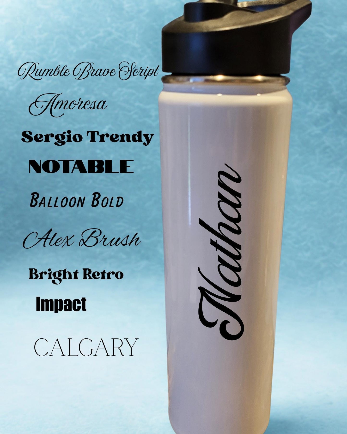 22oz Custom Anime Insulated Water Bottle – only available on 22 oz.