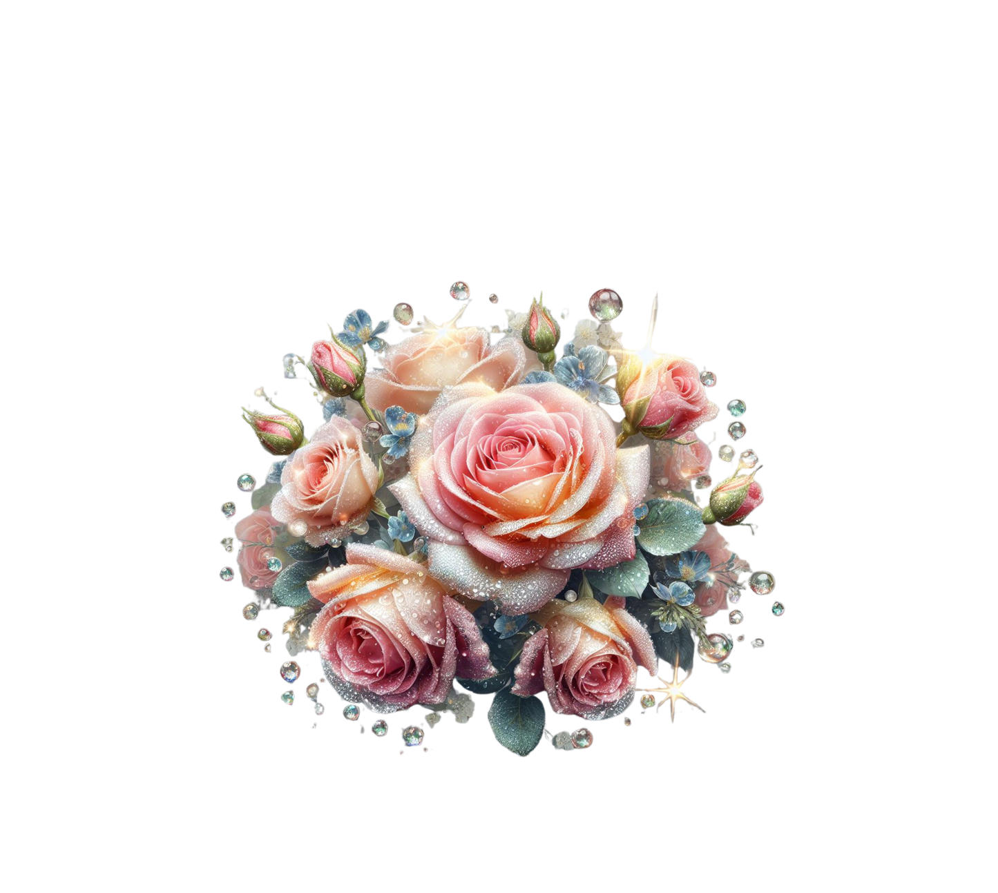 Floral Rose Design | Gift for Her | 20 oz Tumbler with Handle |