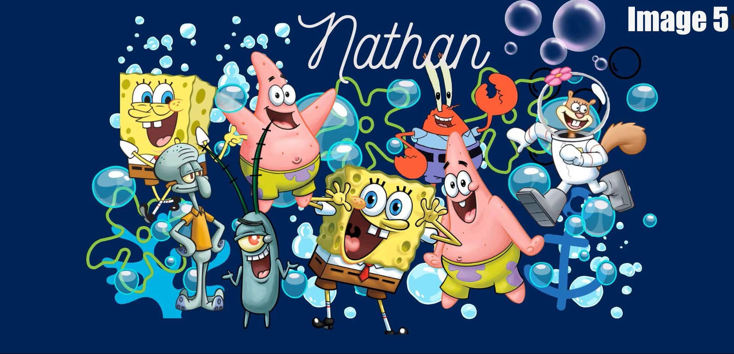 Cartoon Sippy Cup Personalized Kids Water Bottle with Flip Lid – 12 oz Leakproof Bottle