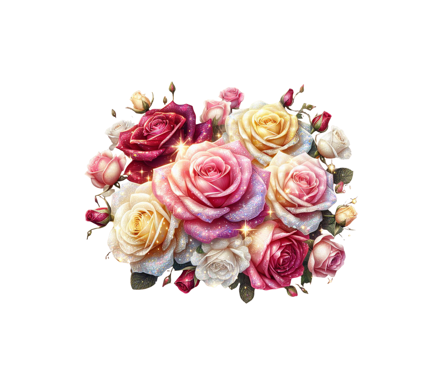 Floral Rose Design | Gift for Her | 20 oz Tumbler with Handle |