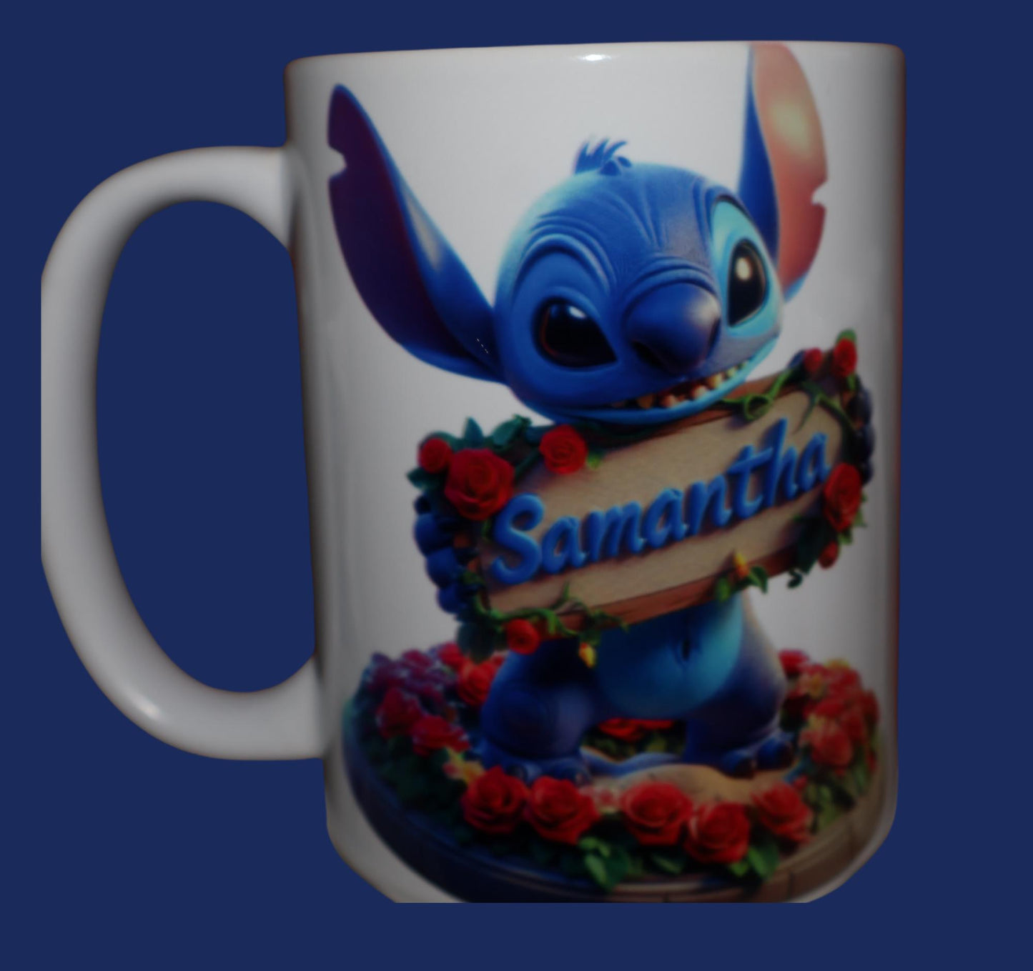 Personalized coffee mug highligting your favorite cartoon character