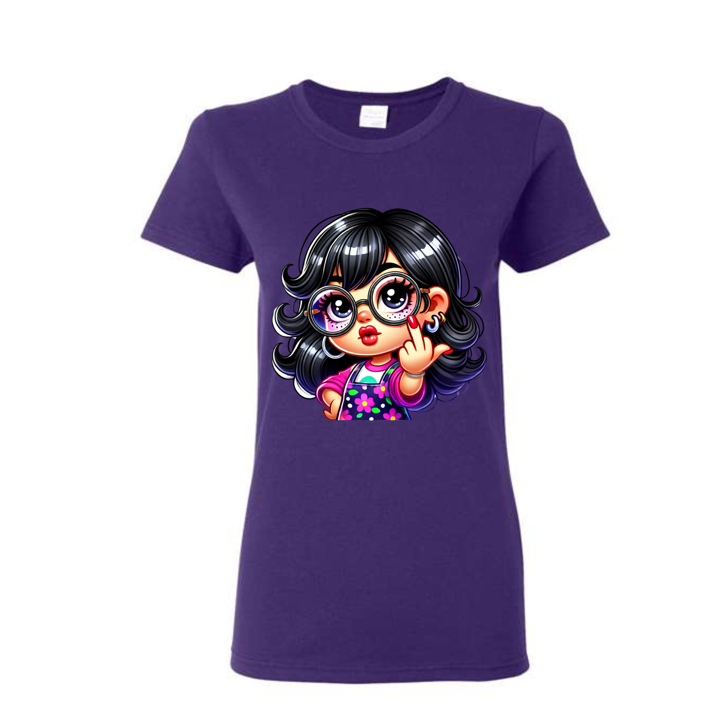 Sassy Cute Attitude Girl Shirt – Funny & Bold Cartoon Tee