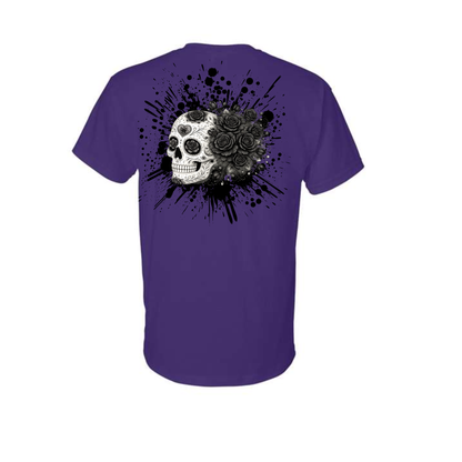 Floral Skull Unisex Tee – Bold, Minimal & Edgy Style