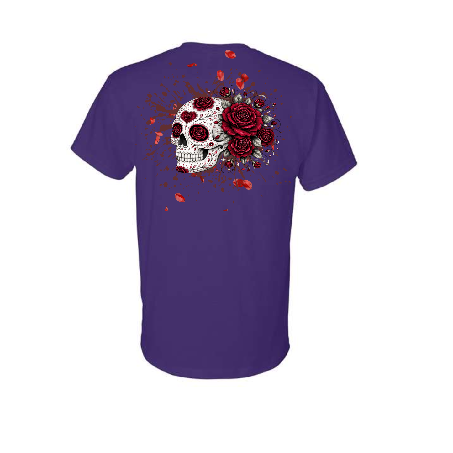 Floral Skull Unisex Tee – Bold, Minimal & Edgy Style