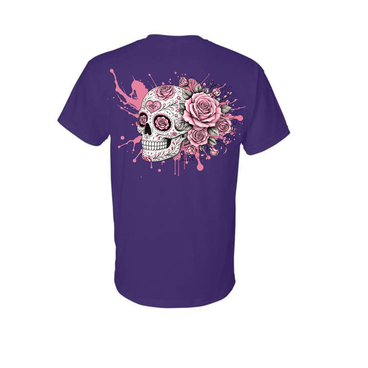 Floral Skull Unisex Tee – Bold, Minimal & Edgy Style