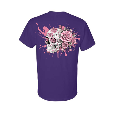 Floral Skull Unisex Tee – Bold, Minimal & Edgy Style