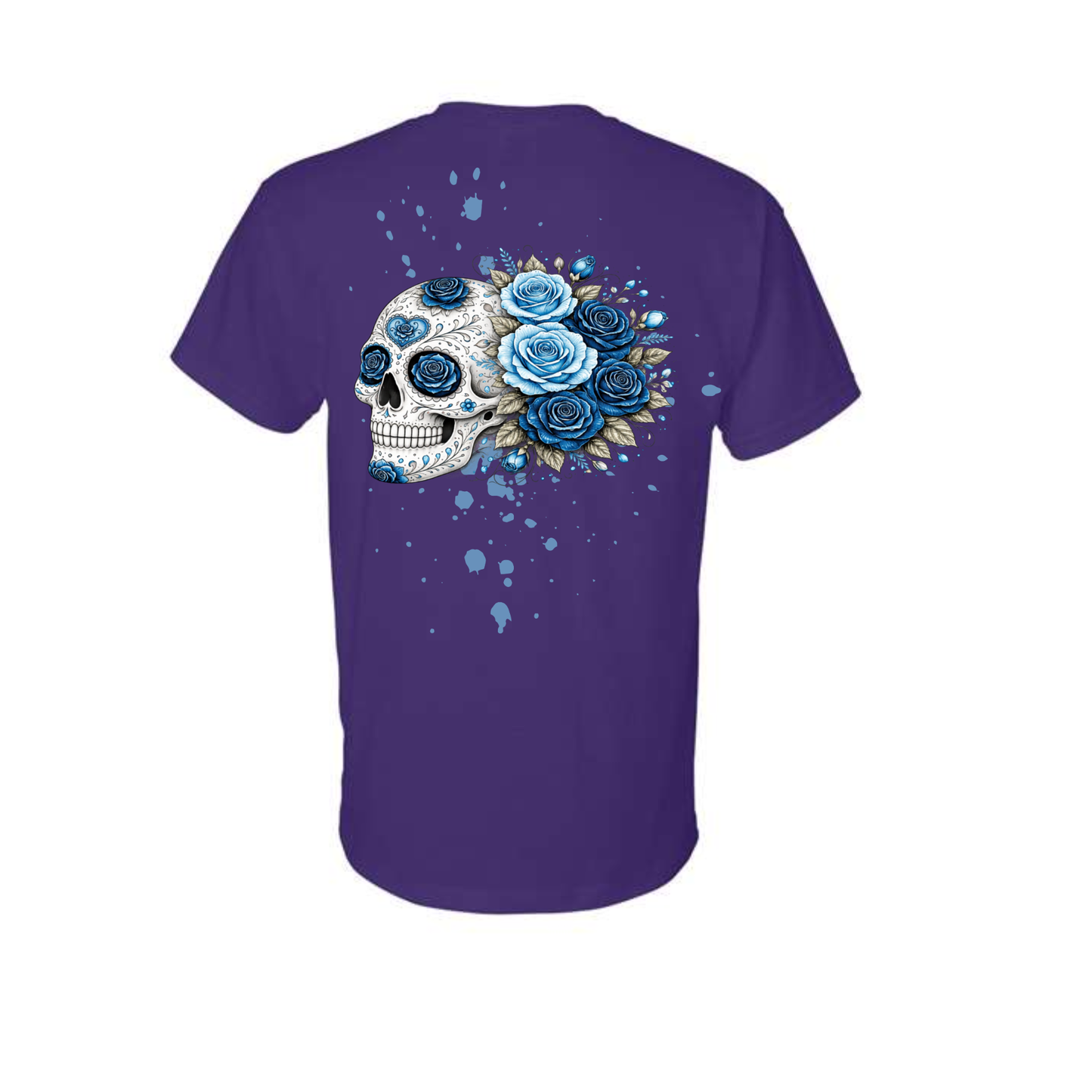 Floral Skull Unisex Tee – Bold, Minimal & Edgy Style