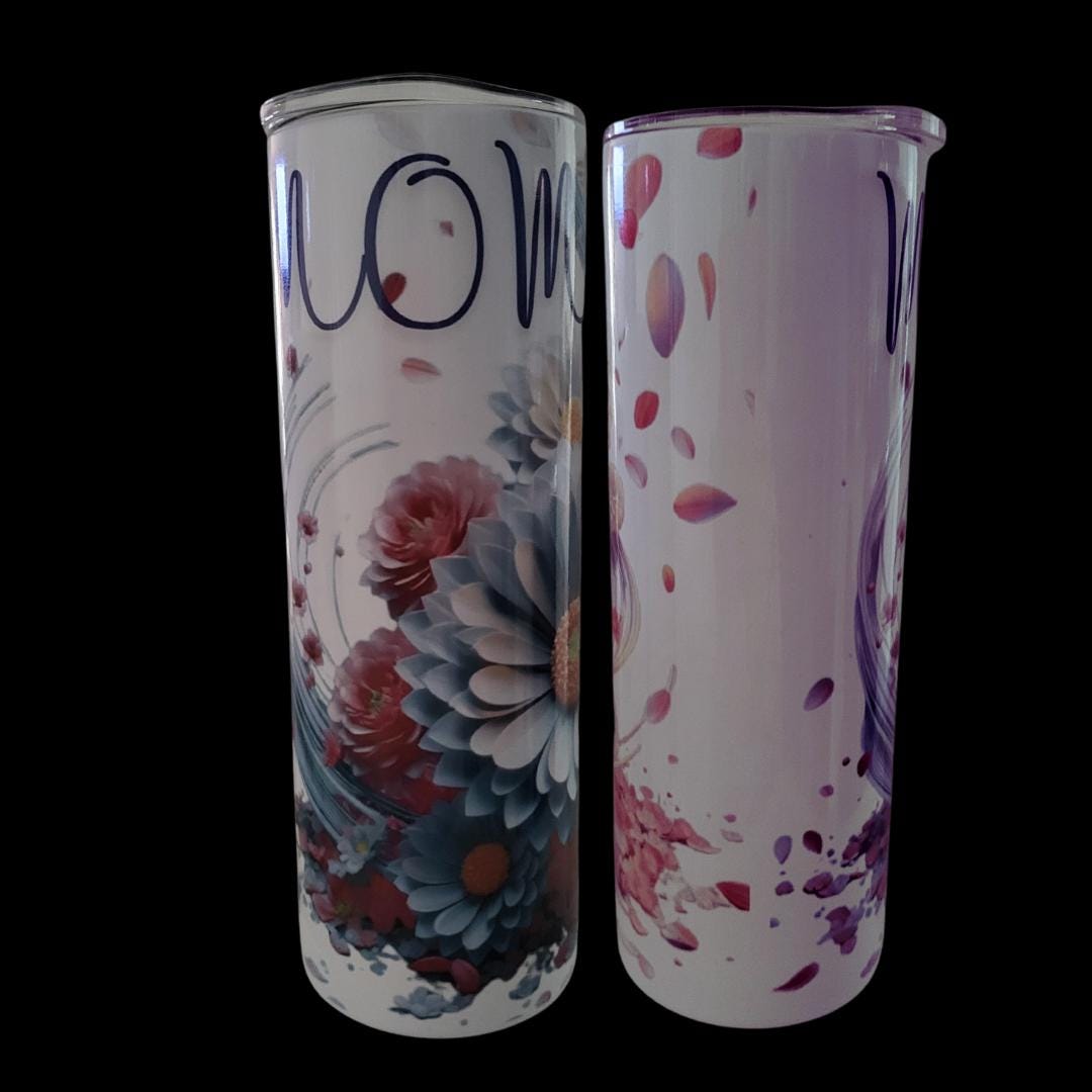 Floral Stainless Steel Tumbler: Mother's Day Insulated Travel Mug