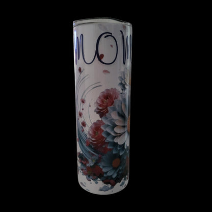 Floral Stainless Steel Tumbler: Mother's Day Insulated Travel Mug