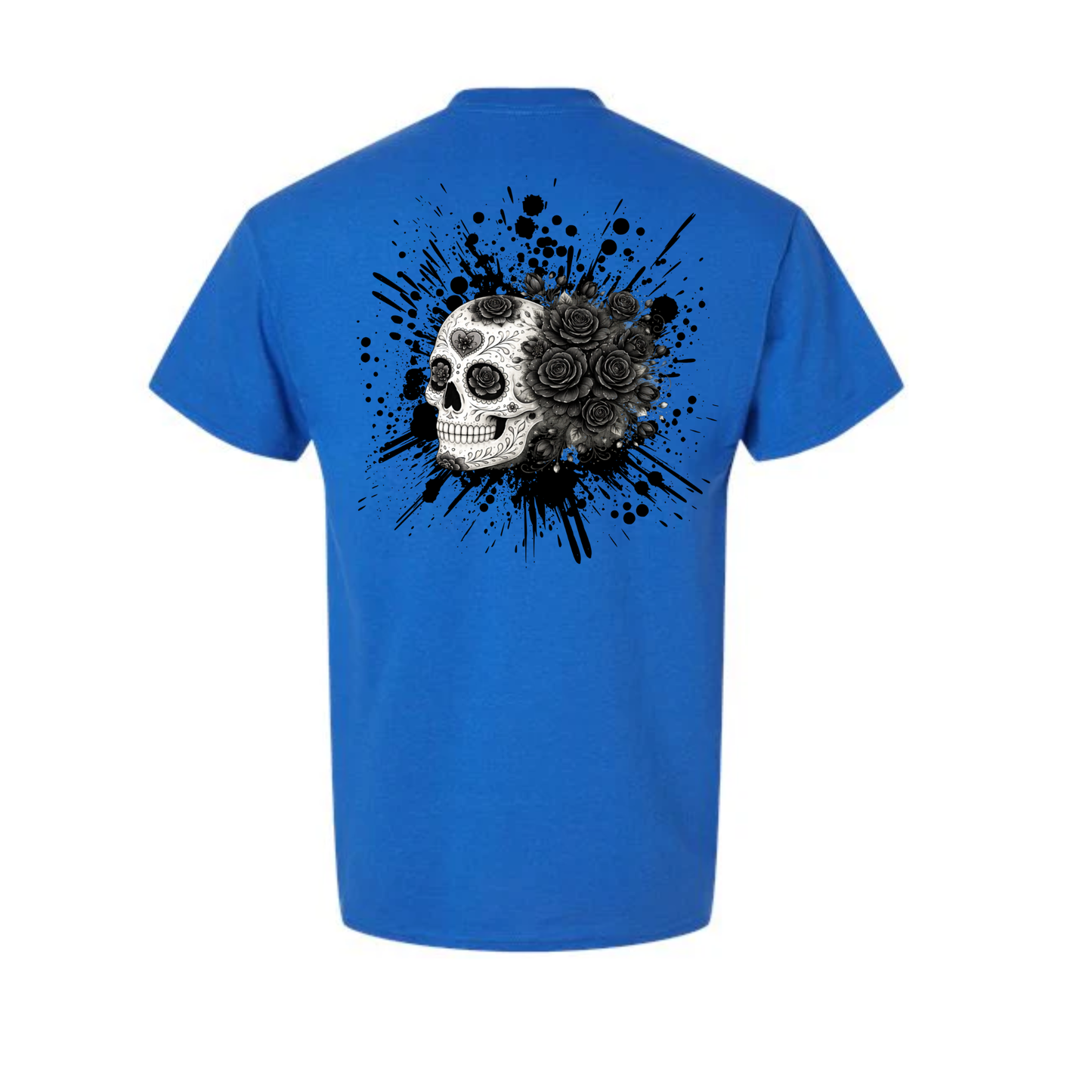 Floral Skull Unisex Tee – Bold, Minimal & Edgy Style