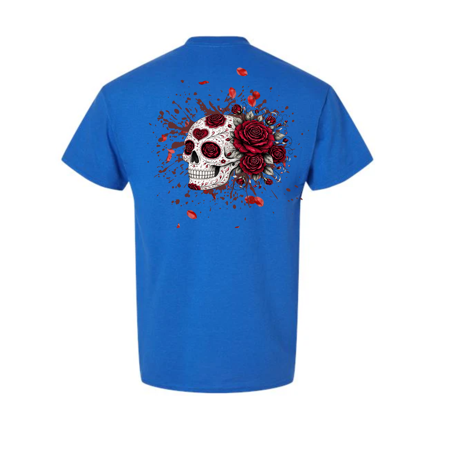 Floral Skull Unisex Tee – Bold, Minimal & Edgy Style