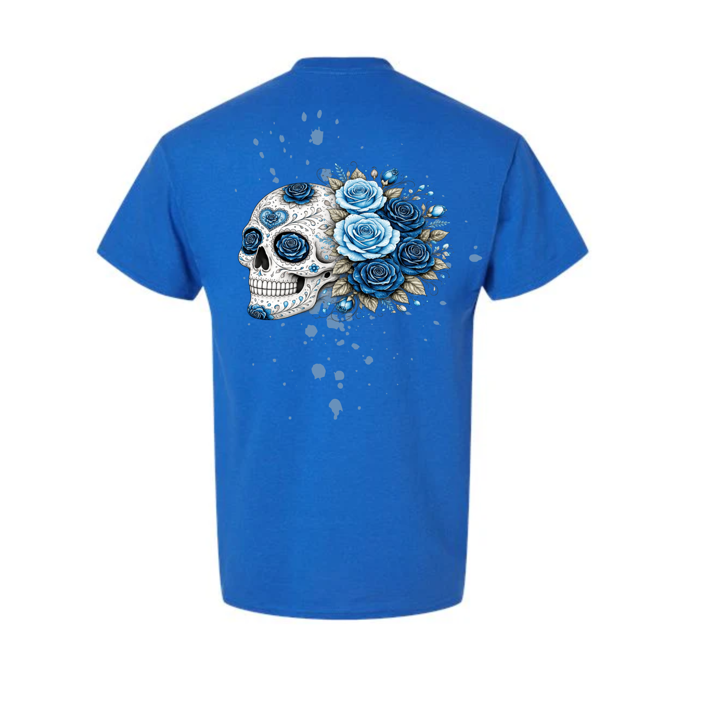Floral Skull Unisex Tee – Bold, Minimal & Edgy Style