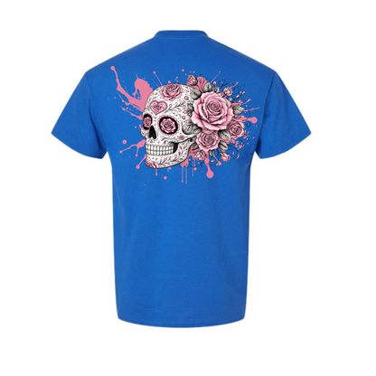 Floral Skull Unisex Tee – Bold, Minimal & Edgy Style