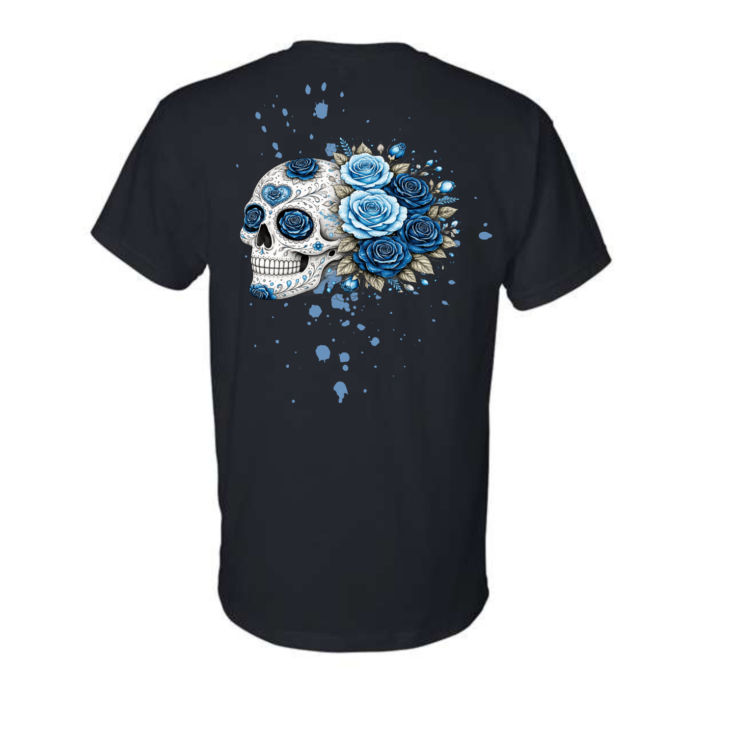 Floral Skull Unisex Tee – Bold, Minimal & Edgy Style