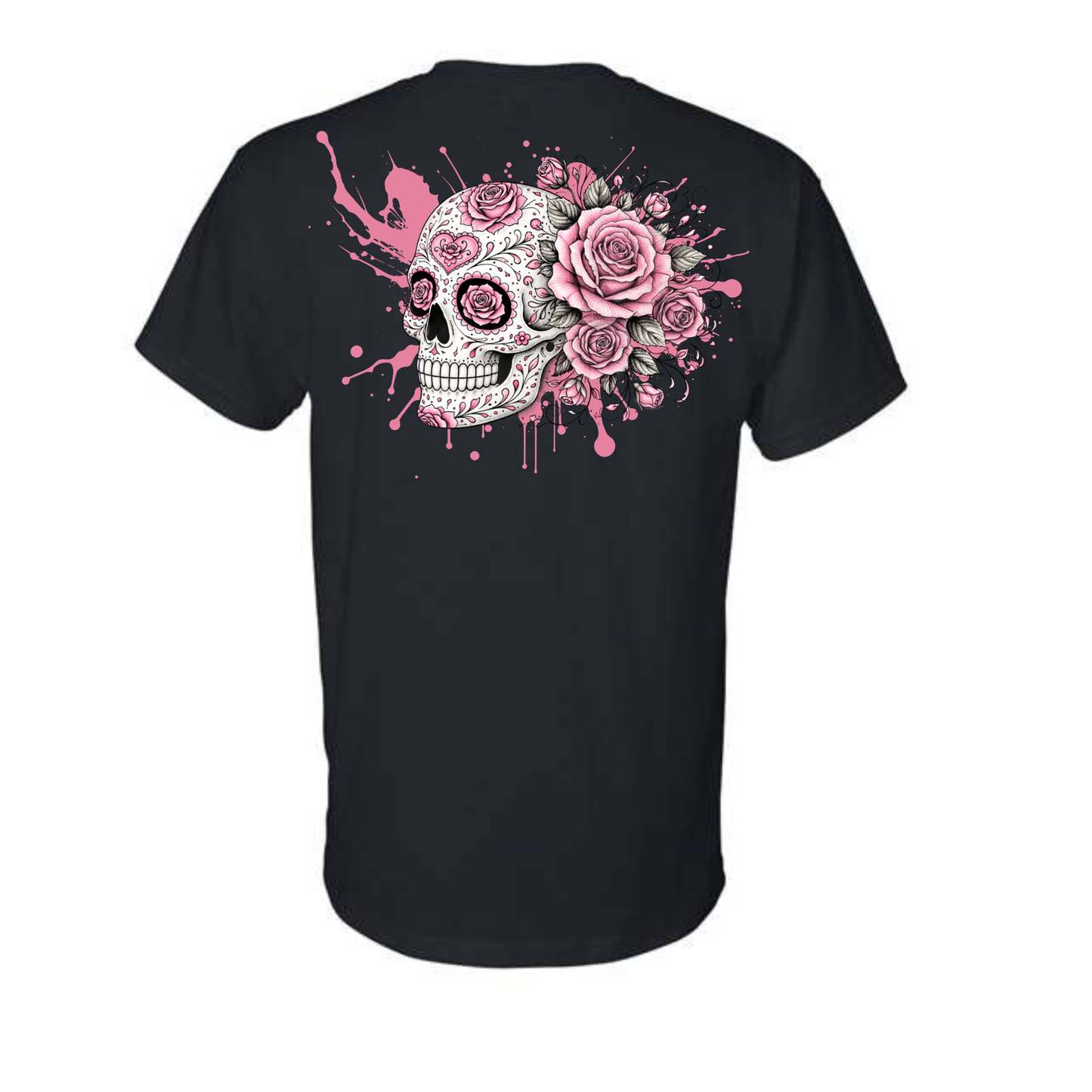 Floral Skull Unisex Tee – Bold, Minimal & Edgy Style