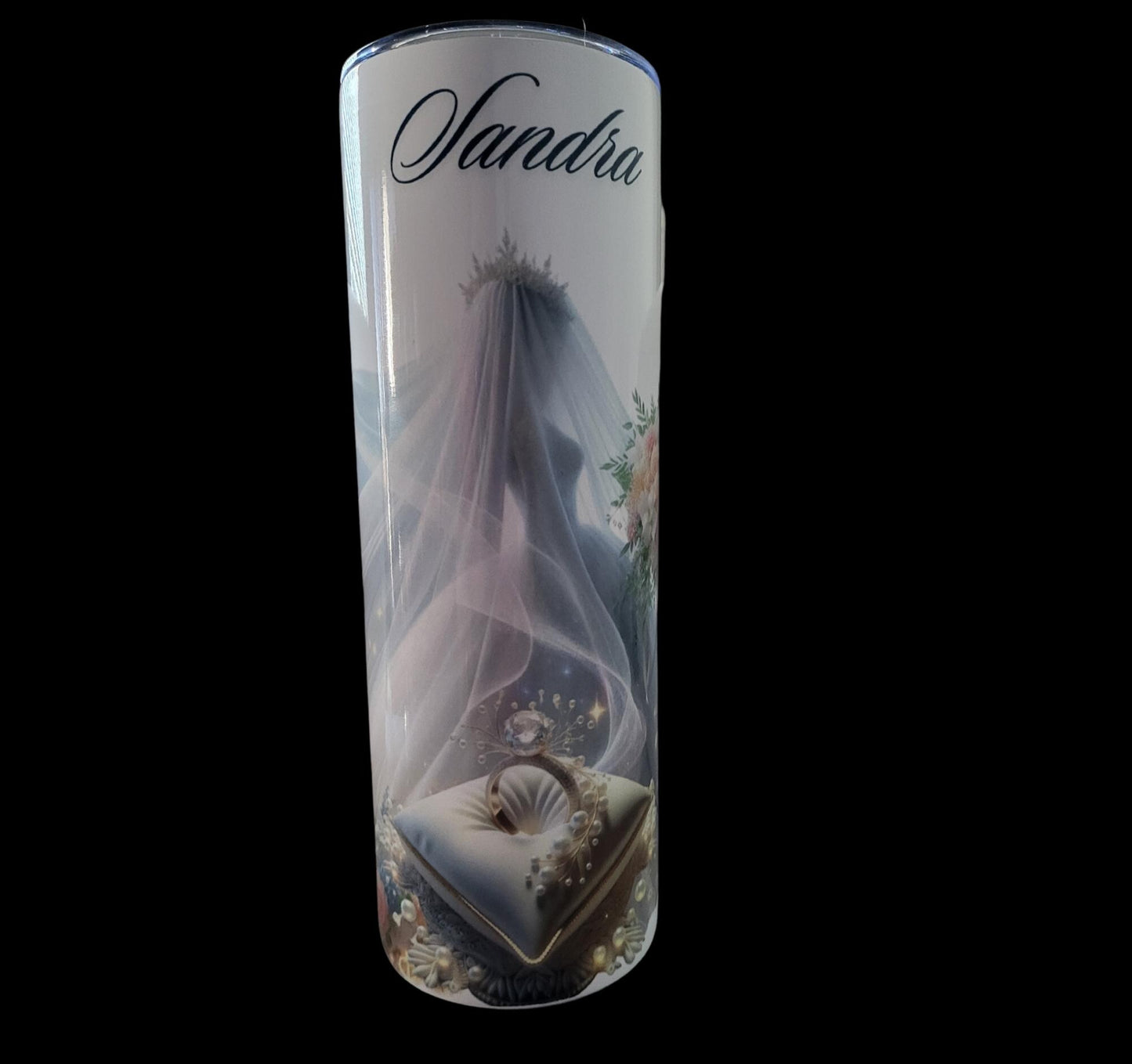 Personalized Wedding Tumblers Set: Bride and Groom Design, Insulated Travel Cups