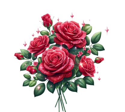 Floral Rose Design | Gift for Her | 20 oz Tumbler with Handle |