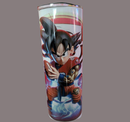 Personalized Tumbler anime holding San Francisco 49ers logo, Insulated Tumbler, 20oz Stainless Steel Travel Cup, Anime Character Design