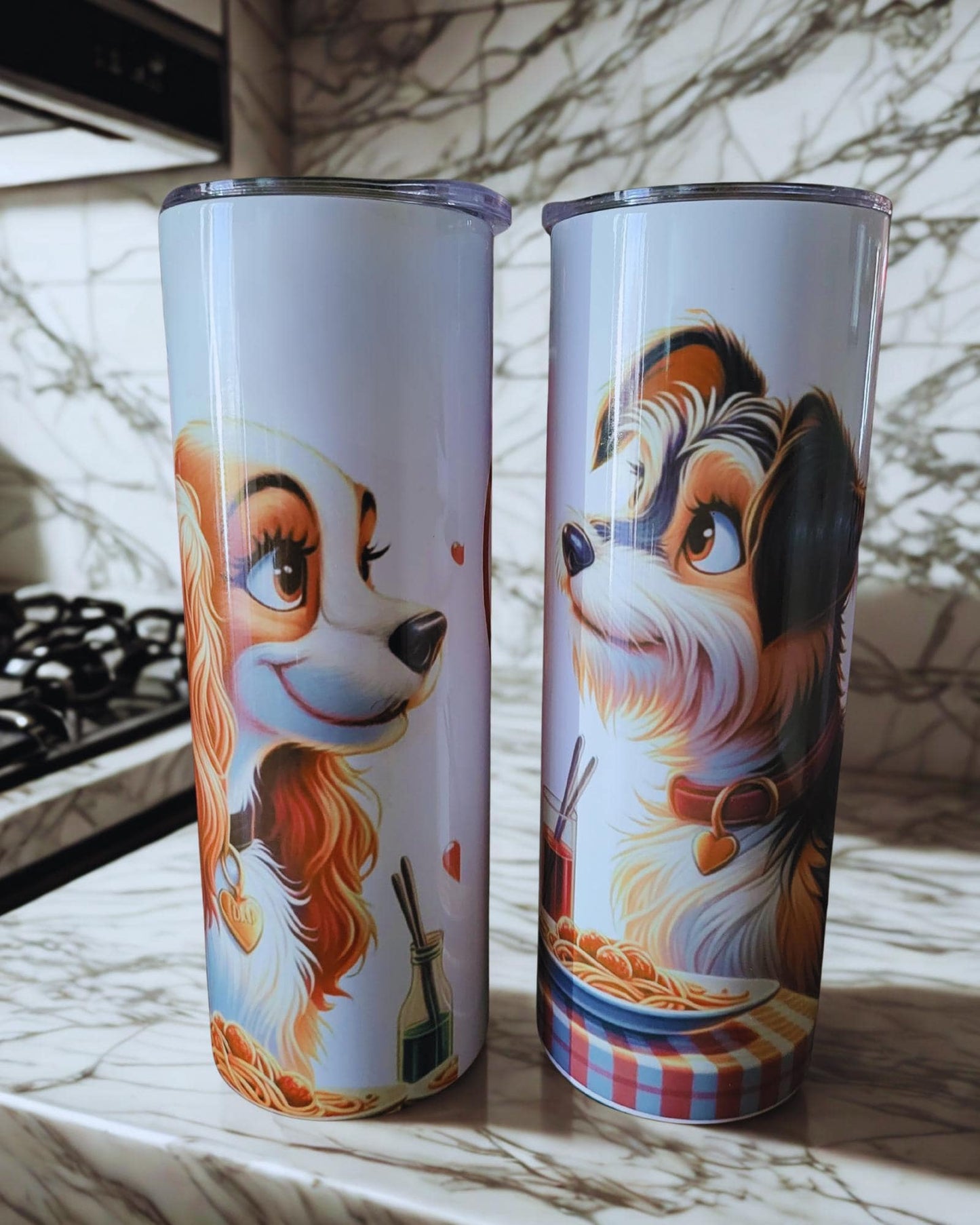 Personalized Couples 20oz Tumbler Set Inspired by all time character favorites.