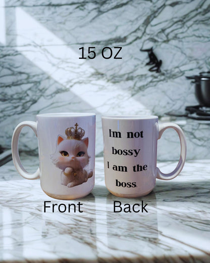 Catitude coffee Mugs: Sassy  Ceramic Cup for Cat Lovers and atitude.