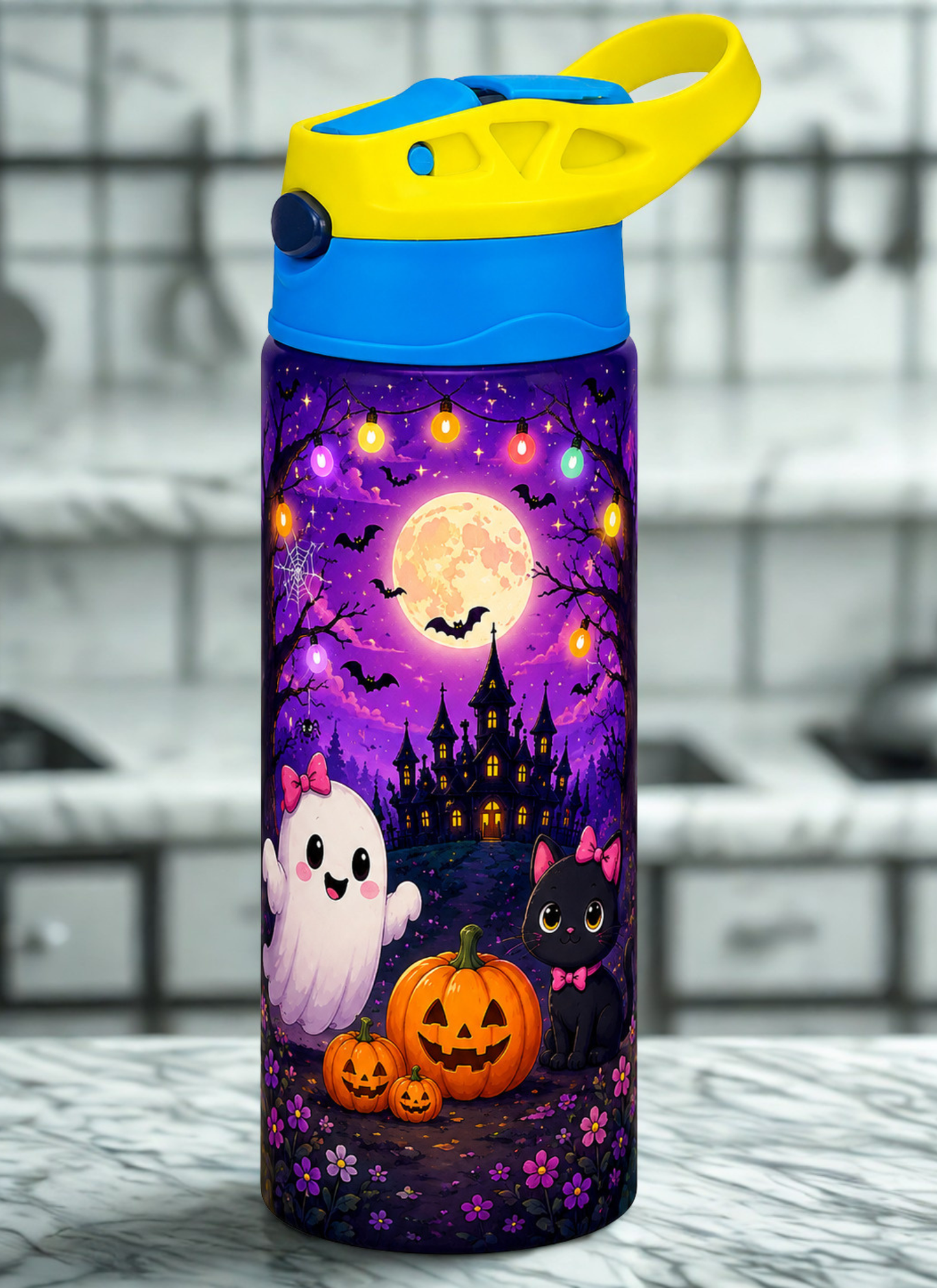 Kids Halloween Water Bottle / 12 OZ