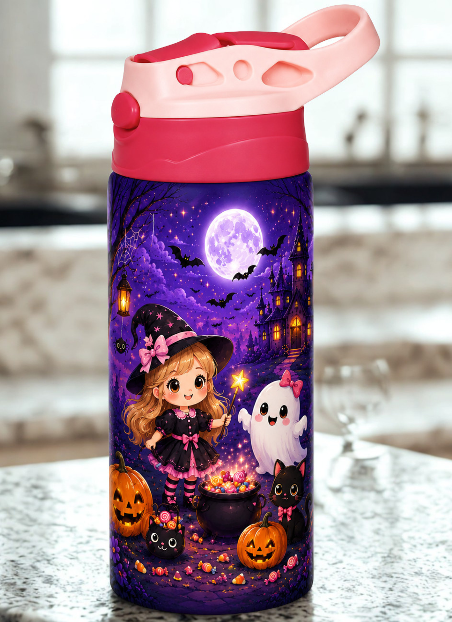 Kids Halloween Water Bottle / 12 OZ