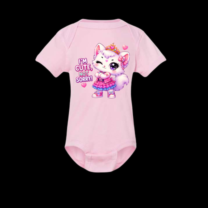 Cute Princess Basketball Kitten Baby Bodysuit