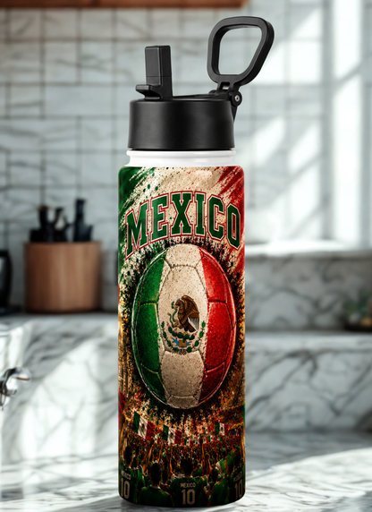 Soccer 2026 Stainless Steel Water Bottle – Patriotic Sports Bottle