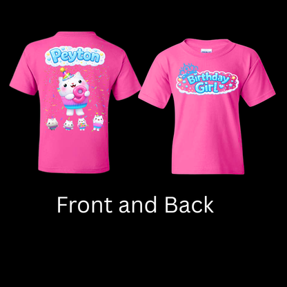 Custom Birthday Shirt for Girls – Name + Birthday Girl Design