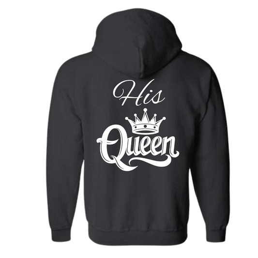 Her King Couple Hoodie| ZIP UP