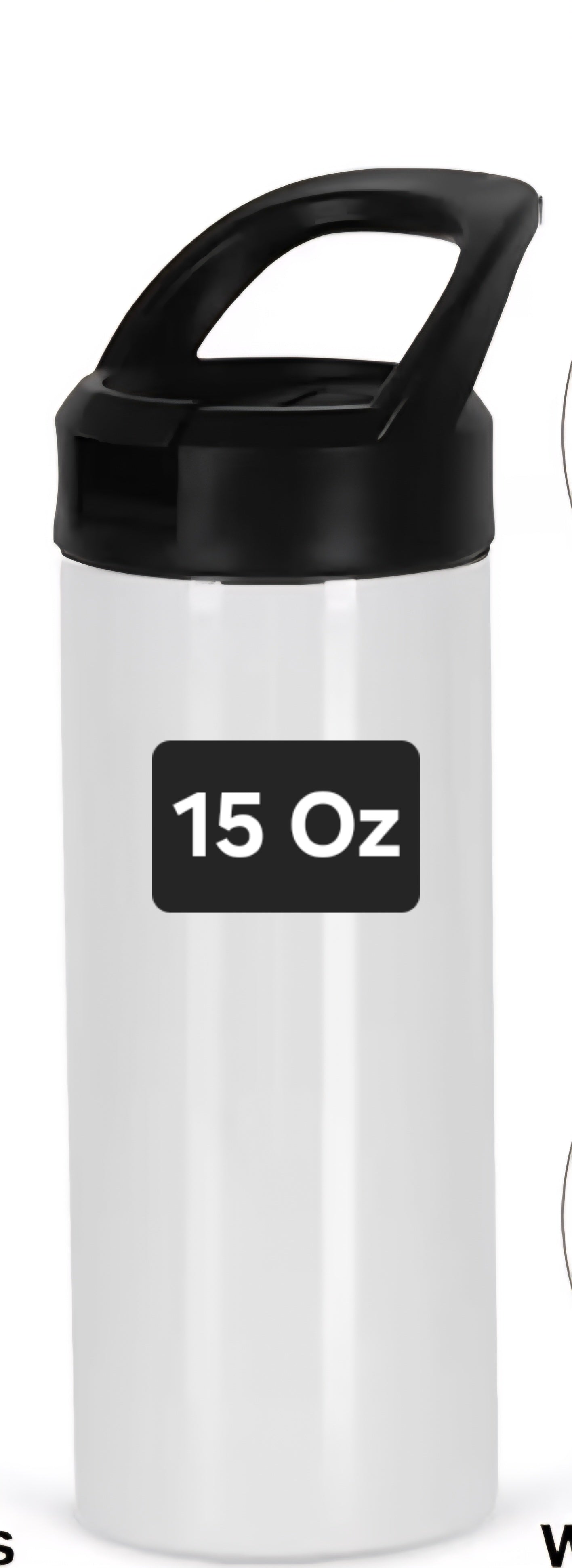 Personalized Warrior Style Water Bottle | Custom Name Insulated Bottle | Front & Back Design | Custom Gift