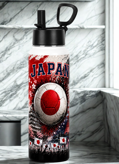 Soccer 2026 Stainless Steel Water Bottle – Patriotic Sports Bottle