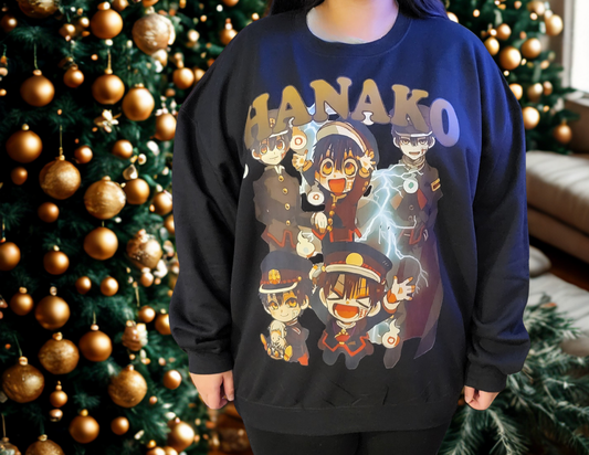 Anime Spirit Boy Sweatshirt – Cute Supernatural Holiday Crewneck