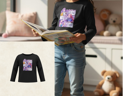 Show off your style with this  long sleeve shirt featuring Kpop HUNTRIX