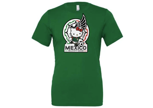 Mexico Soccer Kitty Inspired Tee