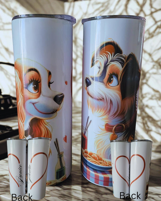 Personalized Couples 20oz Tumbler Set Inspired by all time character favorites.