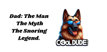 Personalized 15 oz Ceramic Mug – “Cool Dude” German Shepherd – Double-Sided Print for dads.