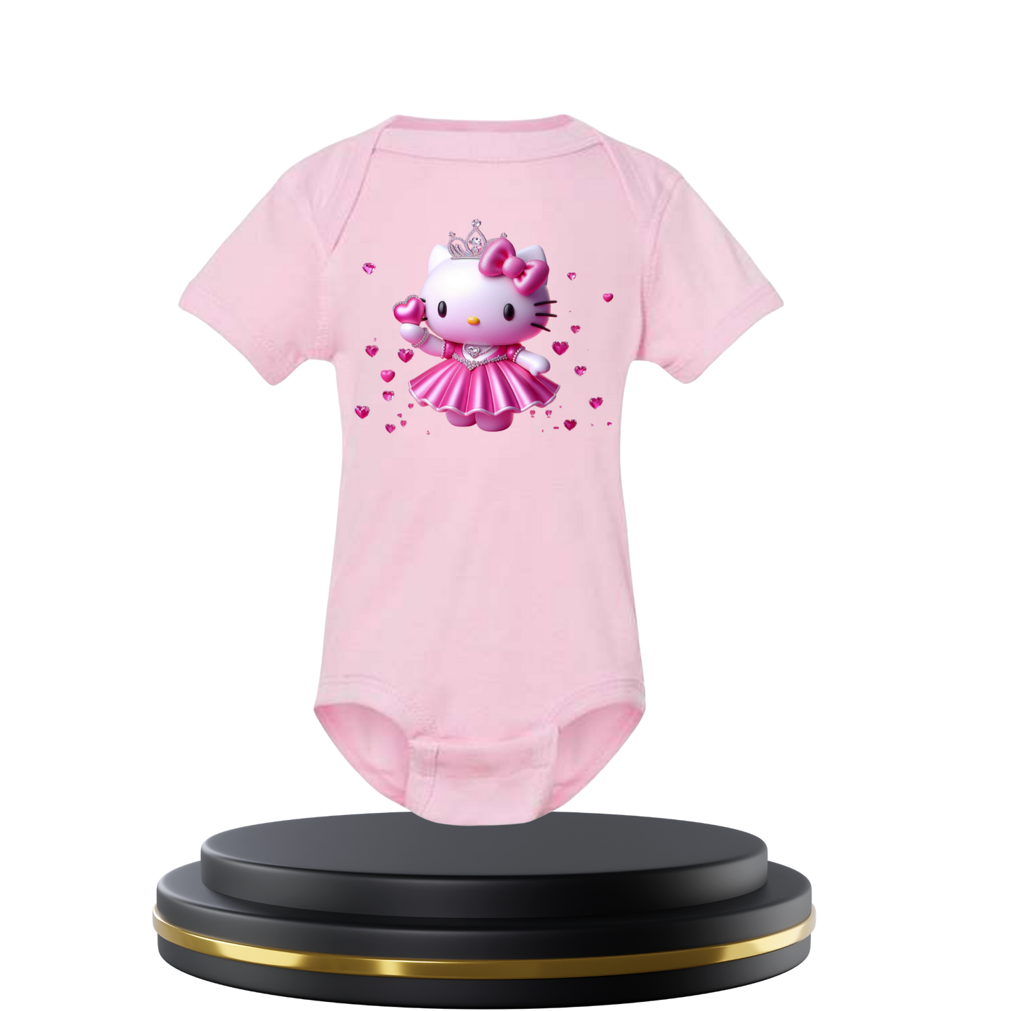 Cute Princess Basketball Kitten Baby Bodysuit