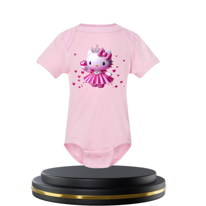 Cute Princess Basketball Kitten Baby Bodysuit