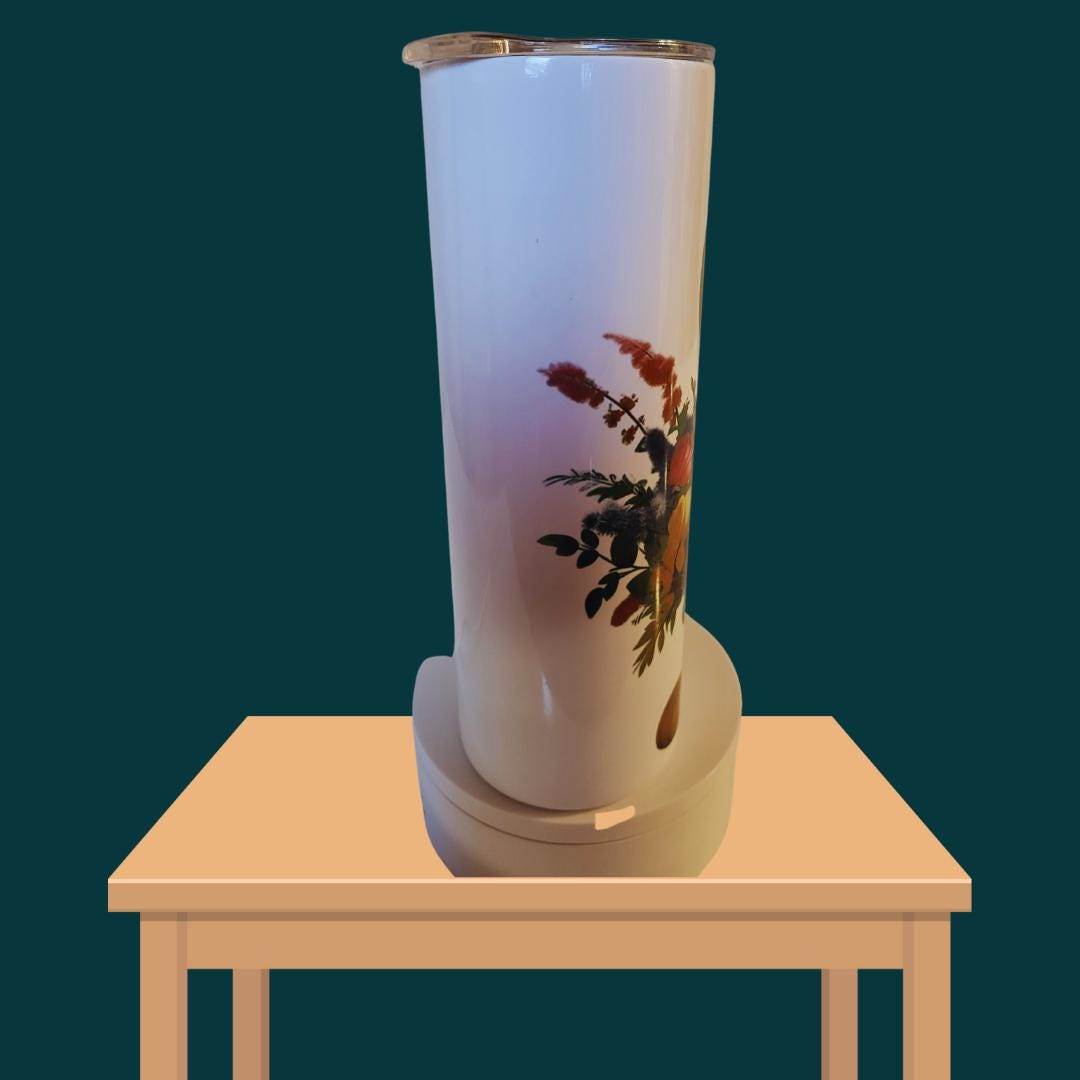 Personalized Tweety Bird Tumbler: 20oz Stainless Steel Floral Travel Cup