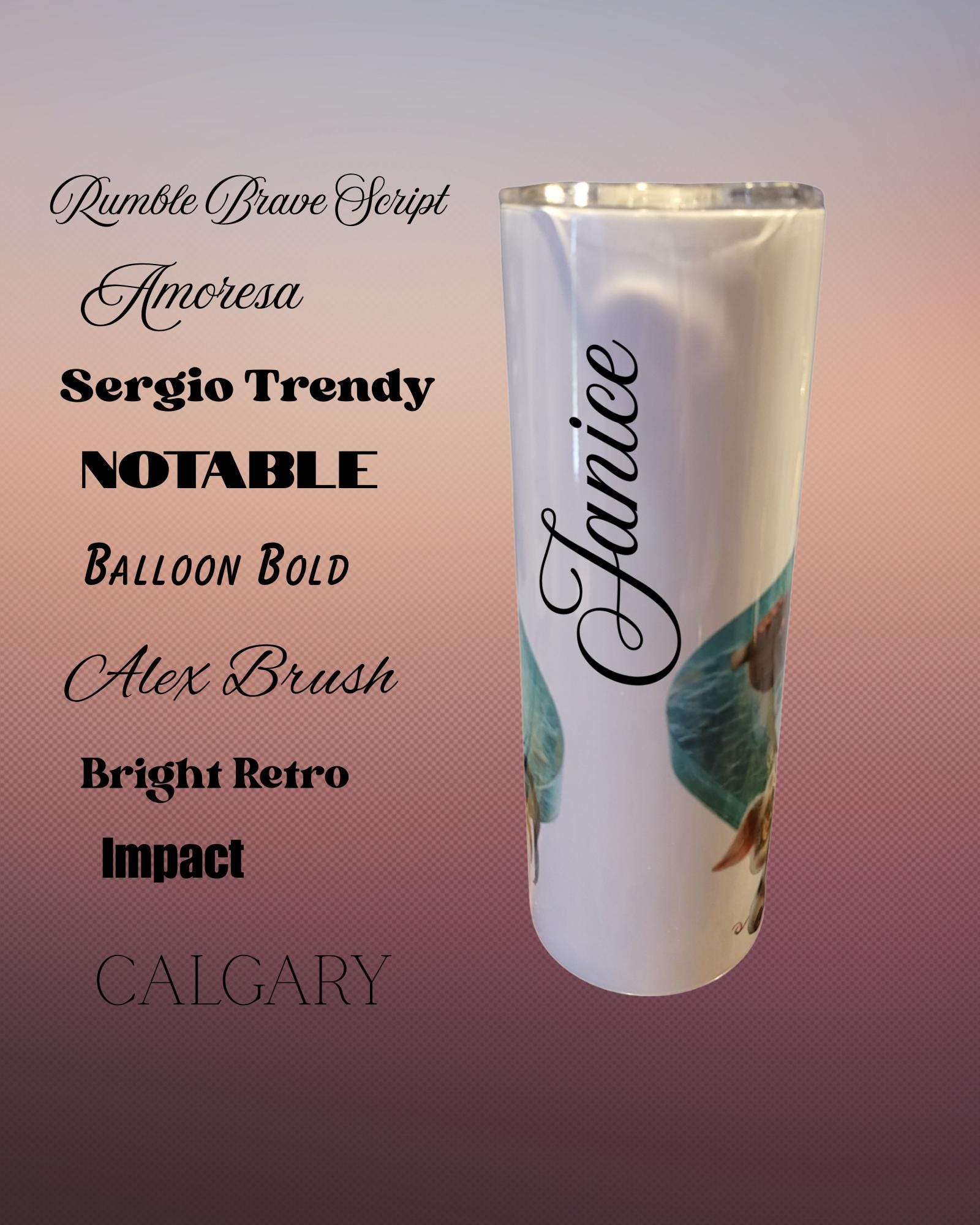 Personalized cartoon favorite character Tumbler – 20oz Stainless Steel, Vacuum Insulated