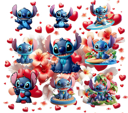 Tumbler – 20 oz Stainless Steel Cup – Heart and Flower Design